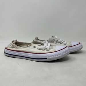 Converse Shoes Womens Size 8 White Ankle Skip On